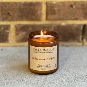 PARK & MADISON Cedarwood & Violet 4oz Soy Candle